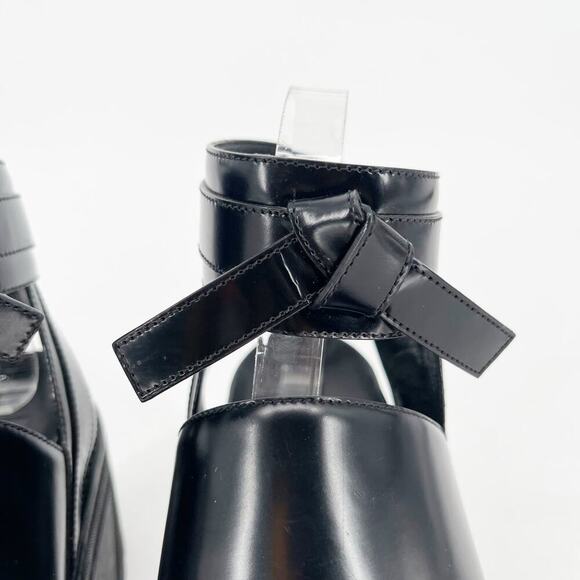 Louis Vuitton Black Leather Samourai Platform Chain Link Chunky Sandal EU 37 - Picture 9 of 15